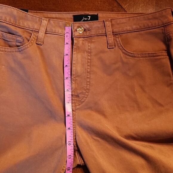 NEW Jen 7 by 7 for All Mankind High Rise Slim Straight Leg Jeans, Size 10, Brown - Picture 6 of 13